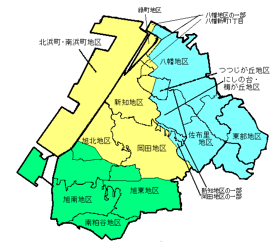 管轄区域別地図