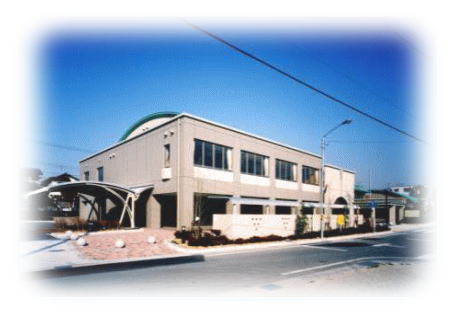 愛知県知多市中部公民館の写真。ふれあいプラザの建物内にあります。