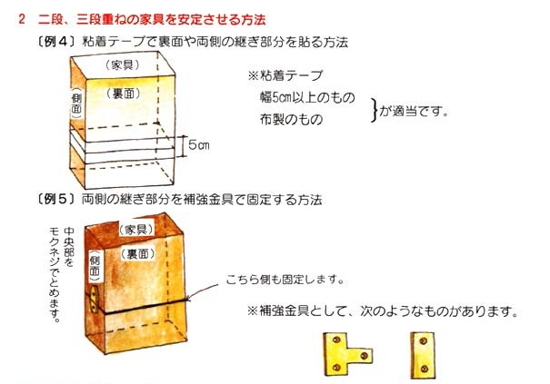 家具の転倒防止対策４