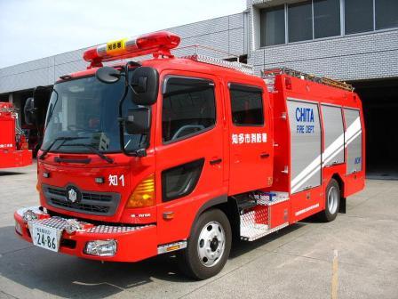 水槽付き消防ポンプ自動車