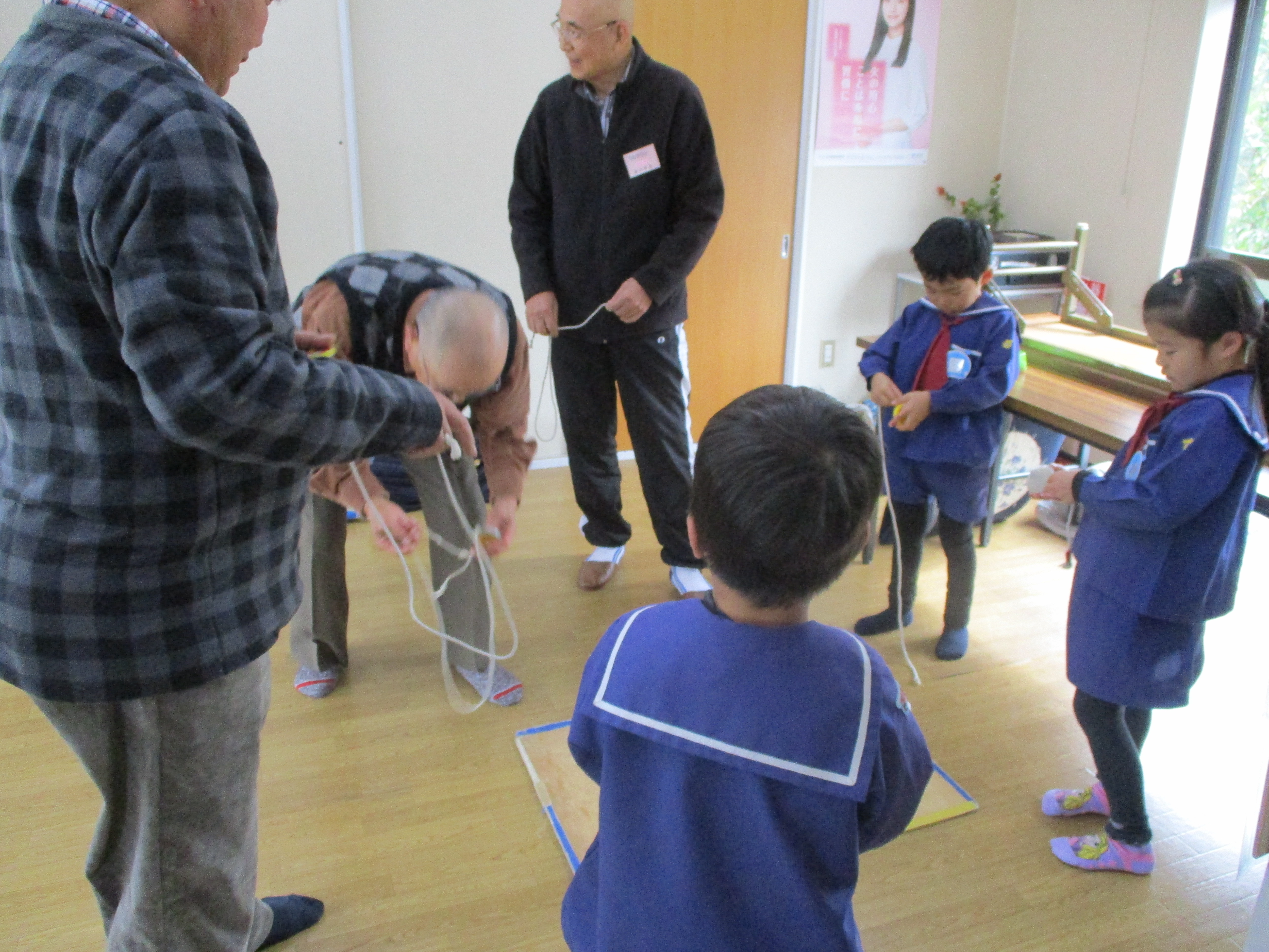 らいおん組が梅サロンさんとこまをしているところ