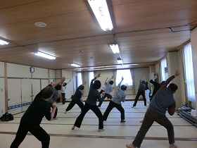 健康体操の様子