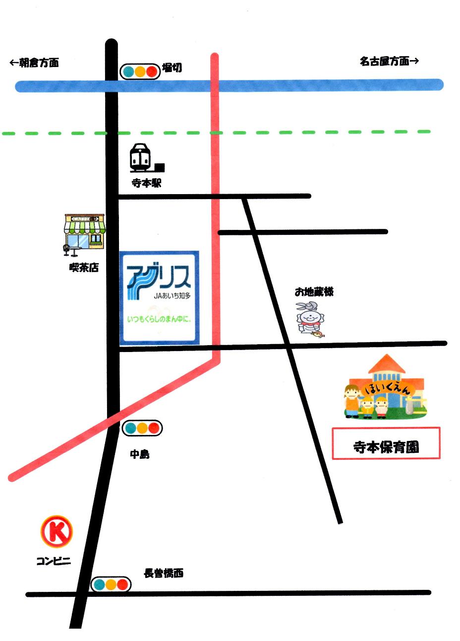 寺本保育園の地図