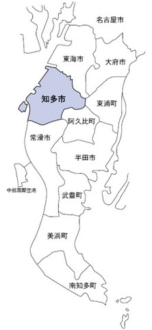 知多市の位置