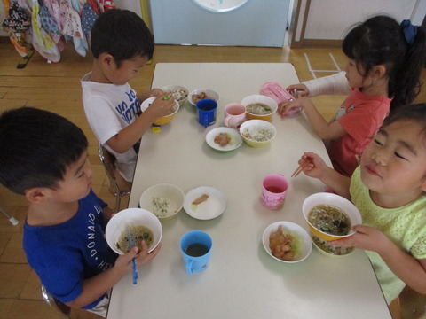 お星さまスープを食べたよ