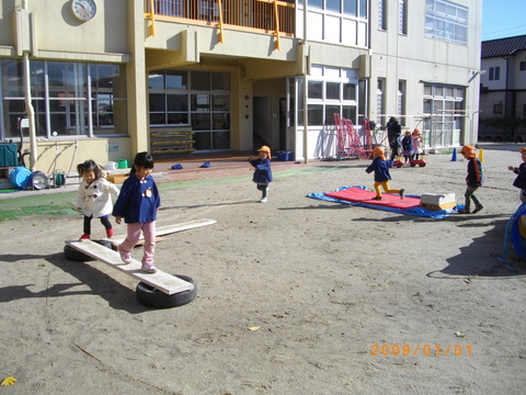 体を動かした遊び