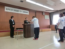 委嘱式の様子