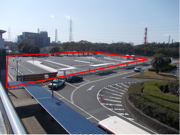 ロータリー及び道路の施工区域