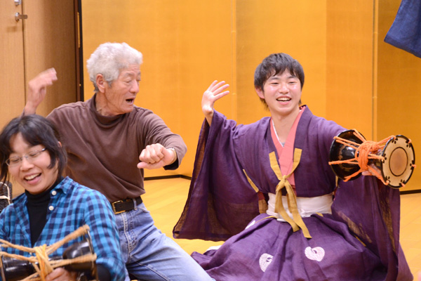 男子高校生練習風景