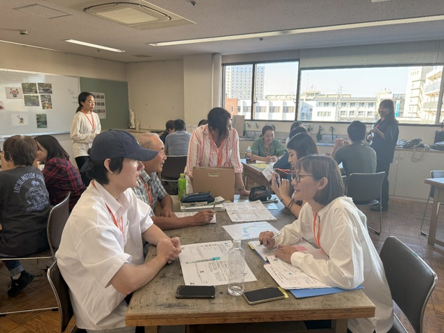日本語教室でのワークショップのイメージ